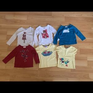 Hanna Andersson Girls Tops Lot Size 90